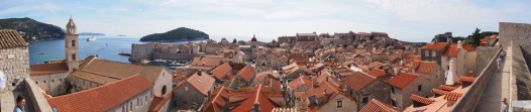 Dubrovnik : la vieille ville depuis les remparts