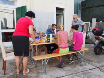 Déjeuner familial avec Jozip à Zadar